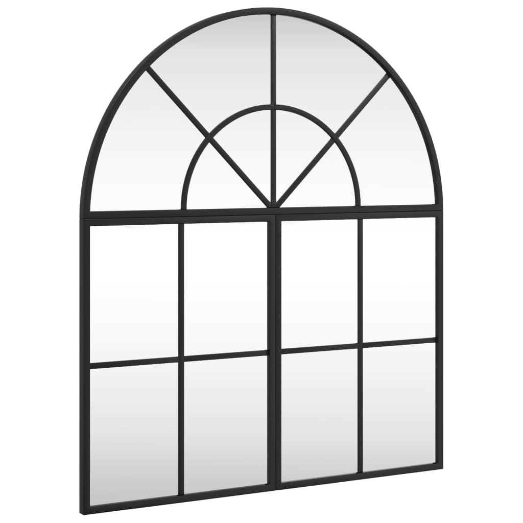 Specchio da Parete Nero 60x70 cm Arco in Ferro | homemem39