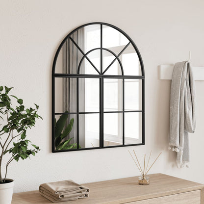 Specchio da Parete Nero 60x70 cm Arco in Ferro | homemem39