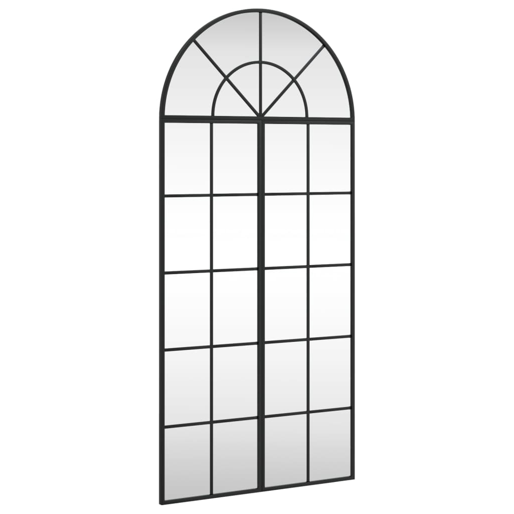 Specchio da Parete Nero 60x130 cm Arco in Ferro | homemem39