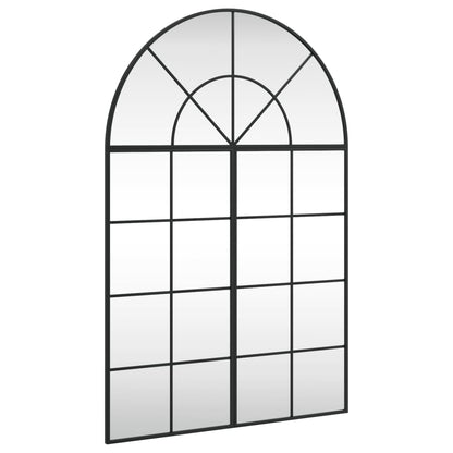 Specchio da Parete Nero 80x120 cm Arco in Ferro | homemem39