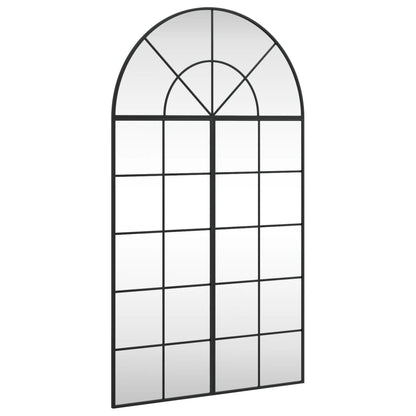 Specchio da Parete Nero 80x140 cm Arco in Ferro | homemem39