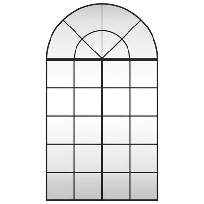 Specchio da Parete Nero 80x140 cm Arco in Ferro | homemem39