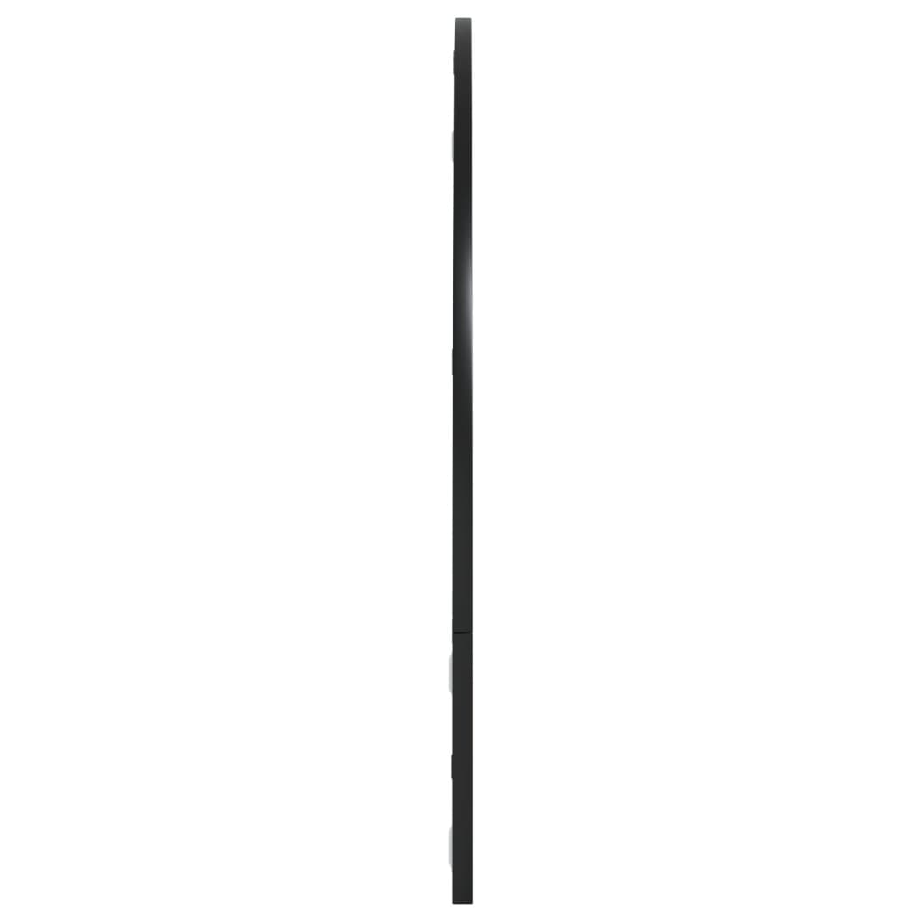 Specchio da Parete Nero 100x70 cm Arco in Ferro | homemem39