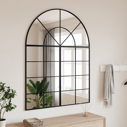 Specchio da Parete Nero 100x130 cm Arco in Ferro | homemem39