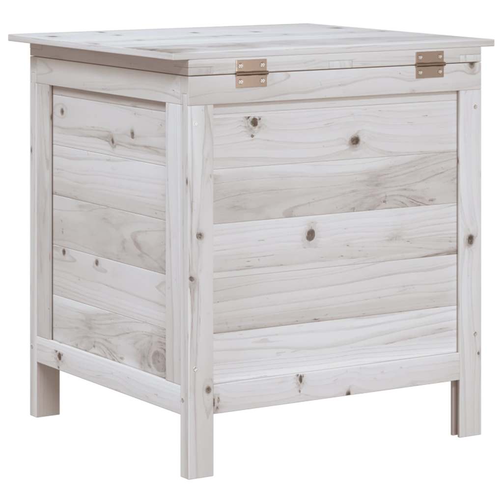 Contenitore Giardino Bianco 50x49x56,5 cm Legno Massello Abete - homemem39