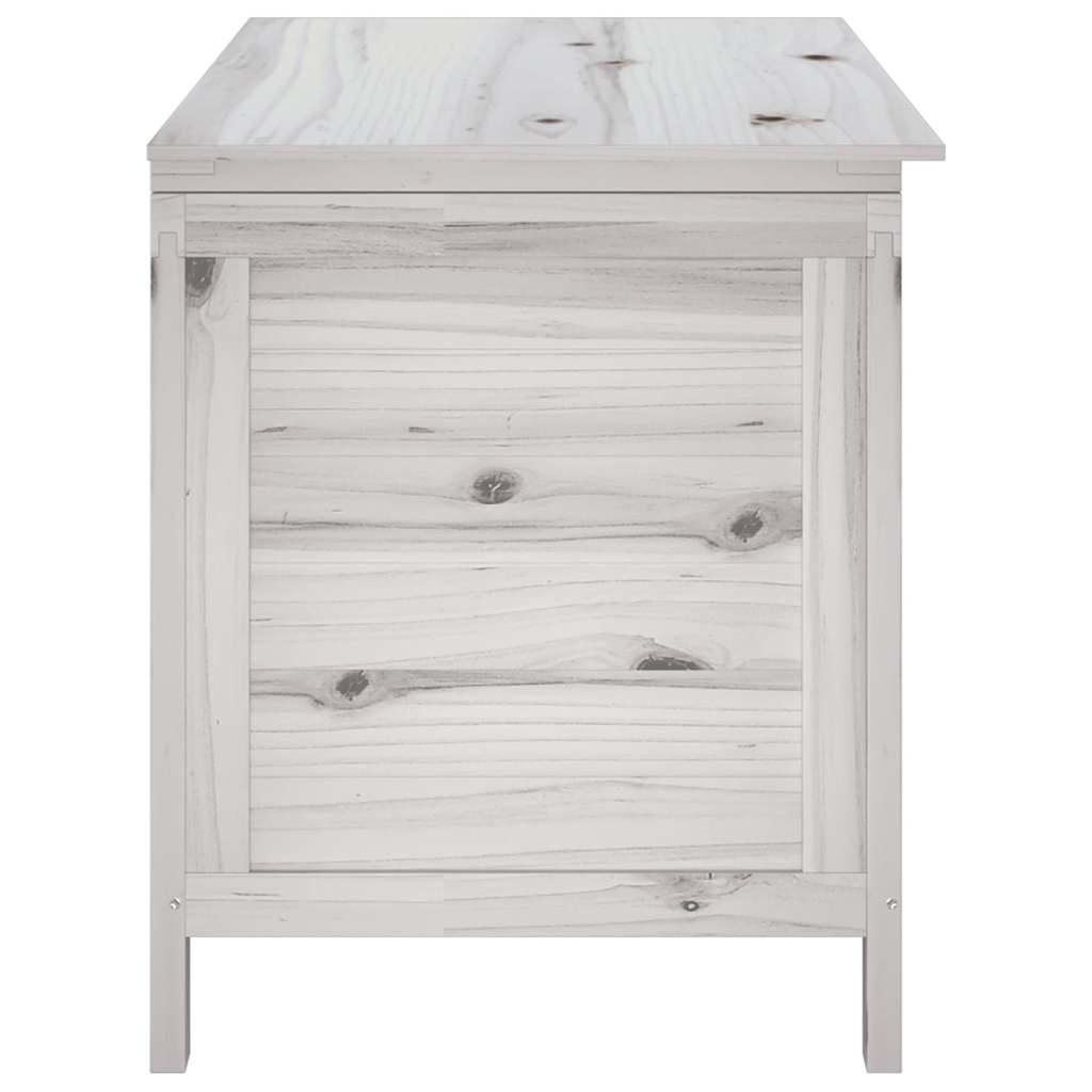 Contenitore Giardino Bianco 99x49,5x58,5cm Legno Massello Abete - homemem39