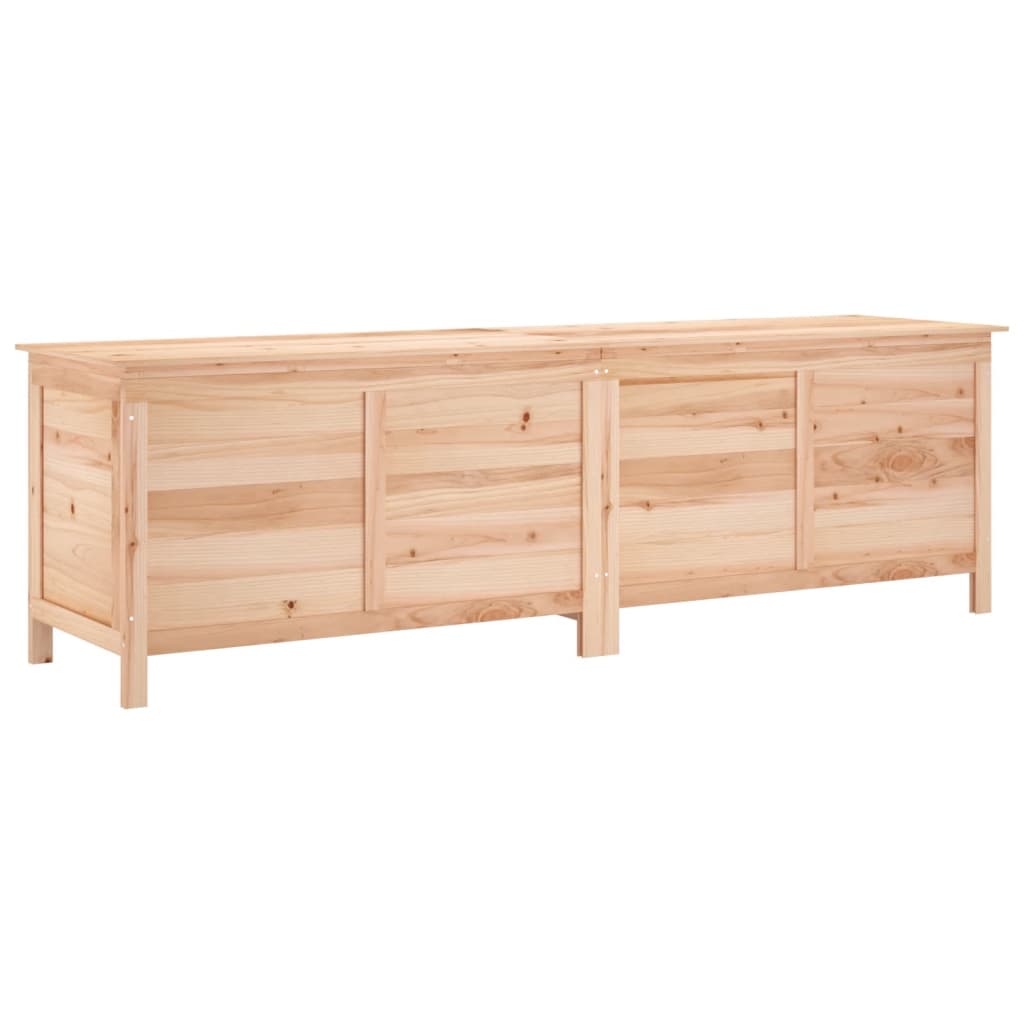 Contenitore da Giardino 198,5x50x56,5cm Legno Massello di Abete