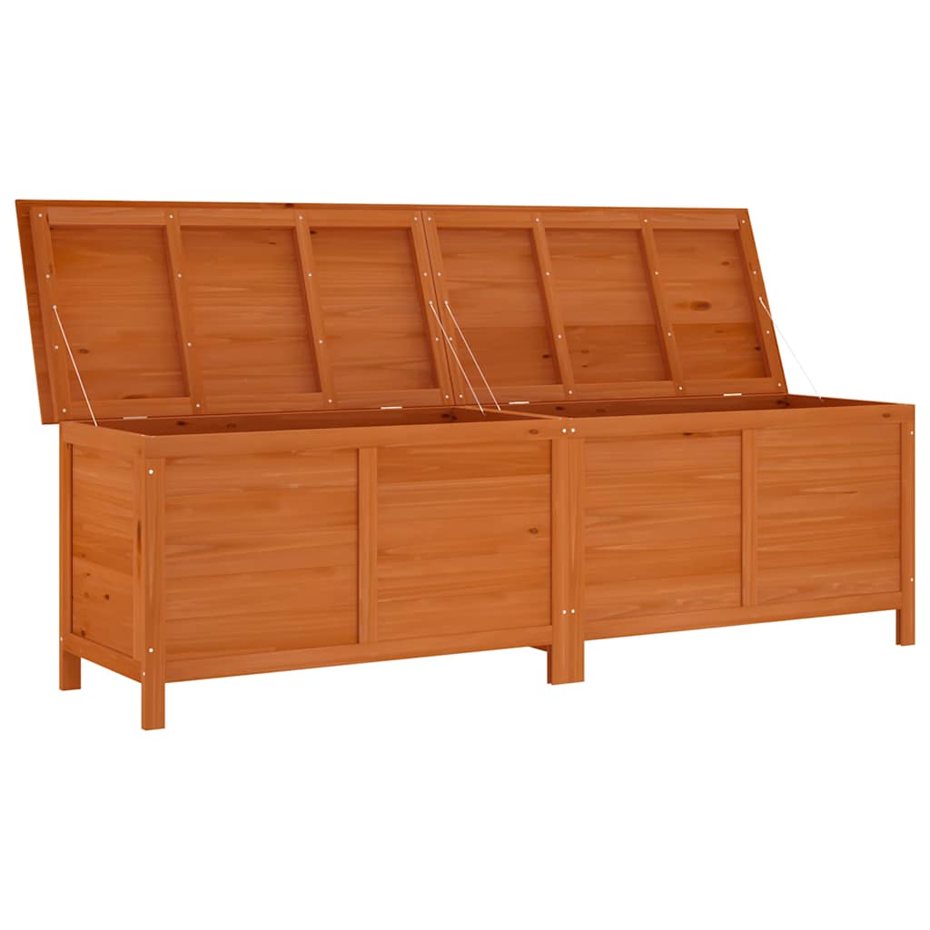 Contenitore da Giardino Marrone 198,5x50x56,5 cm Massello Abete - homemem39