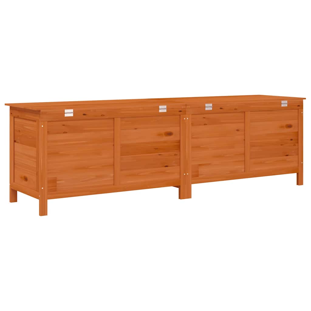 Contenitore da Giardino Marrone 198,5x50x56,5 cm Massello Abete | homemem39