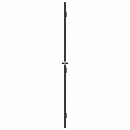 Porta per Interni Nera 76x201,5cm Vetro Temperato e Alluminio | homemem39