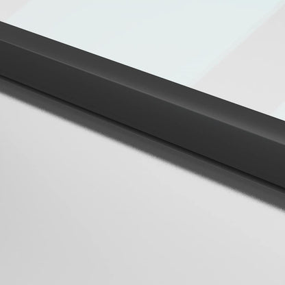 Porta per Interni Nera 83x201,5cm Vetro Temperato e Alluminio | homemem39
