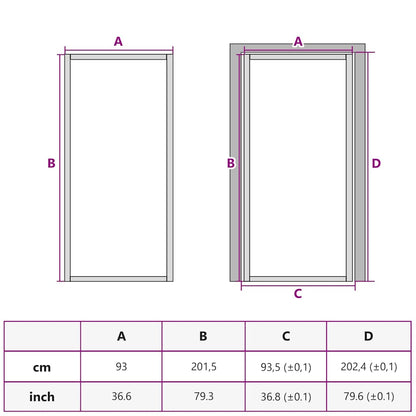 Porta Interni Sottile Nera 93x201,5cm Vetro Temperato Alluminio | homemem39
