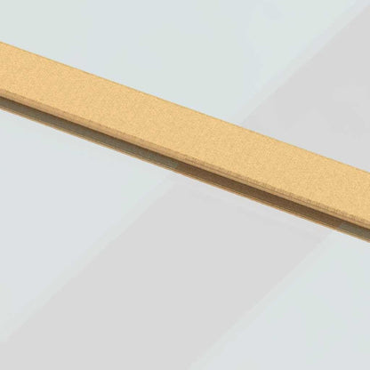 Porta Scorrevole Dorata 76x205 Vetro Trasparente ESG Alluminio | homemem39
