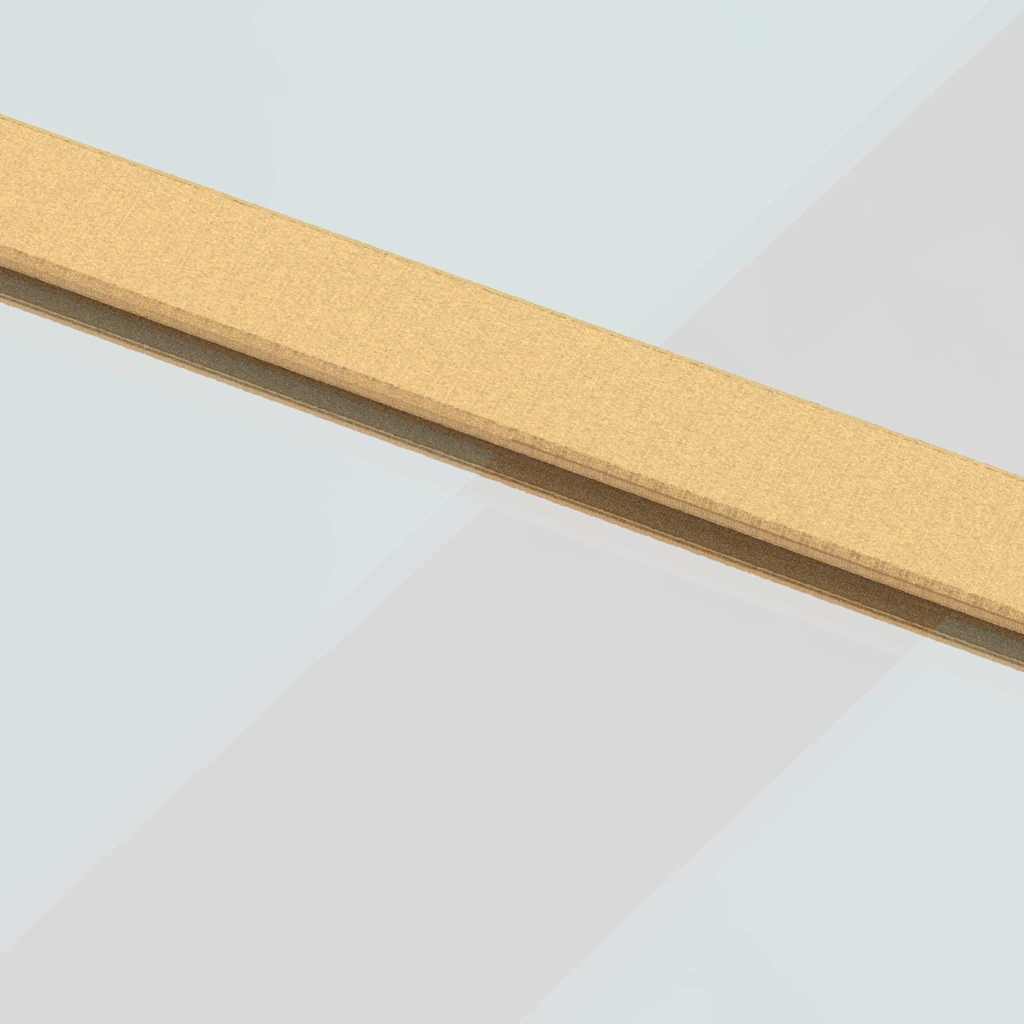 Porta Scorrevole Oro 102,5x205 Vetro Trasparente ESG Alluminio - homemem39