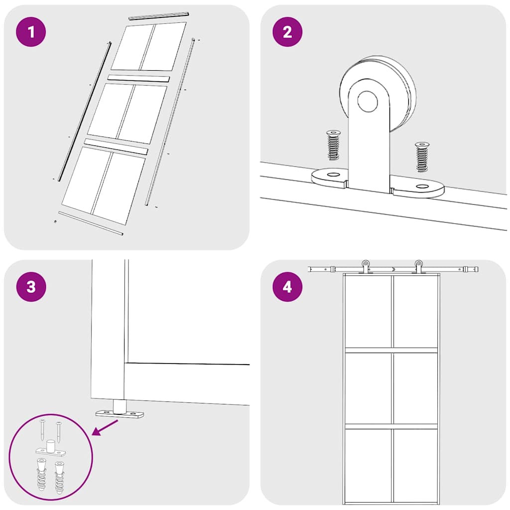 Porta Scorrevole Dorata 90x205 Vetro Trasparente ESG Alluminio - homemem39