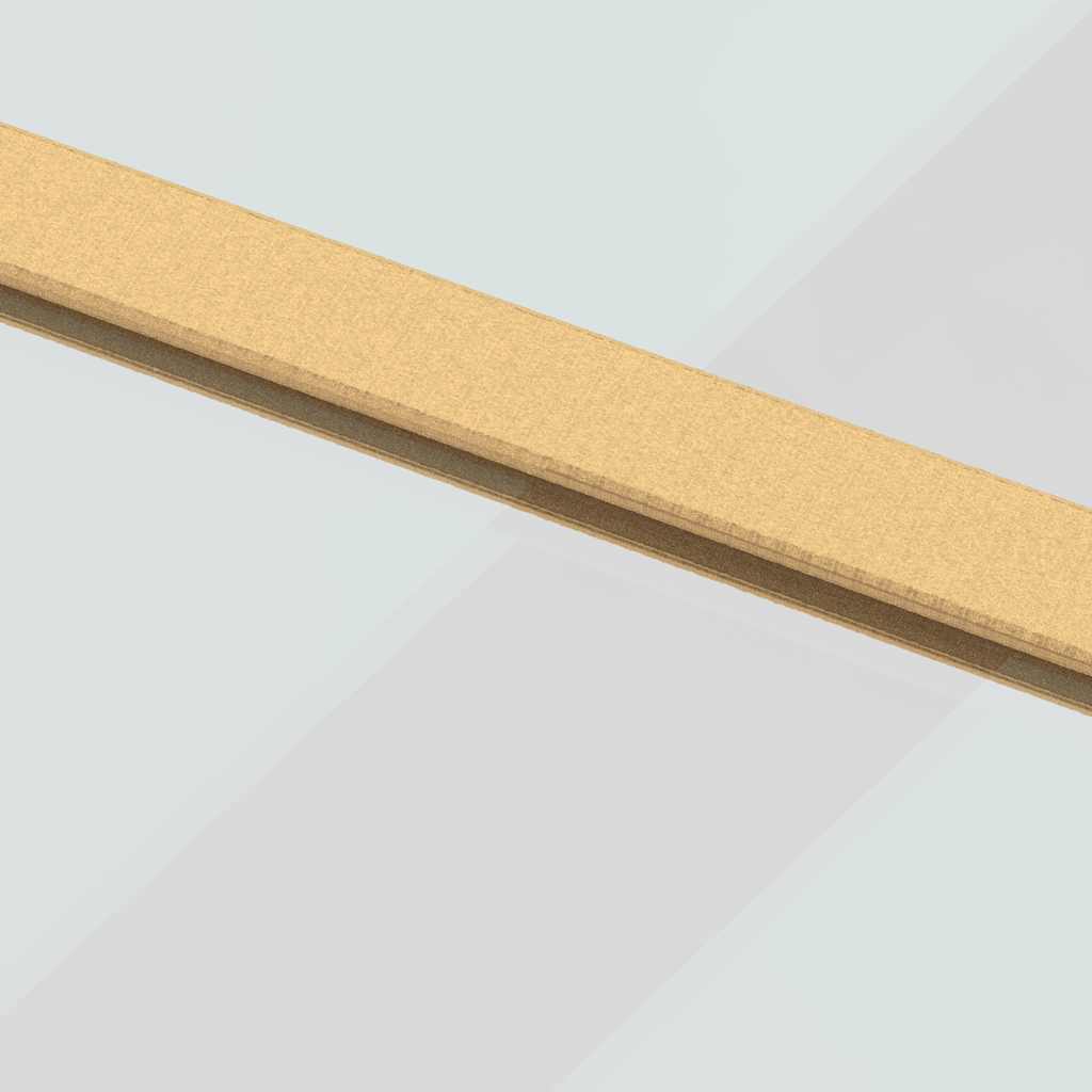 Porta Scorrevole Dorata 90x205 Vetro Trasparente ESG Alluminio | homemem39