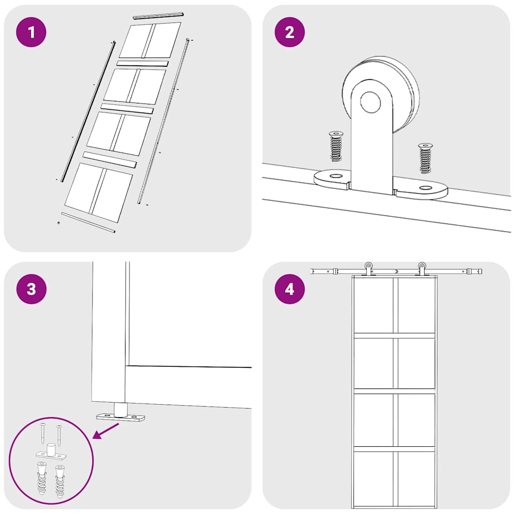 Porta Scorrevole Dorata 76x205 Vetro Trasparente ESG Alluminio - homemem39