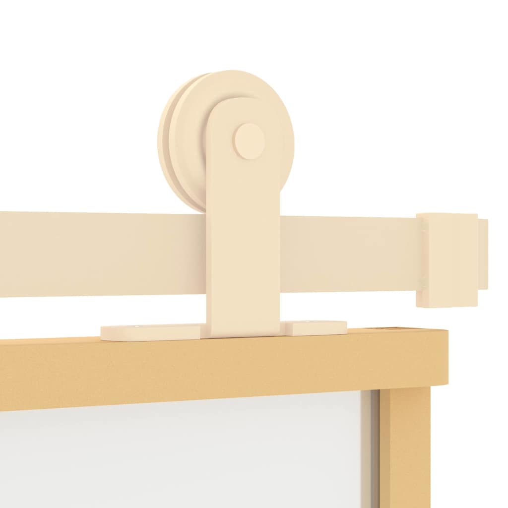 Porta Scorrevole Dorata 76x205 Vetro Smerigliato ESG Alluminio | homemem39
