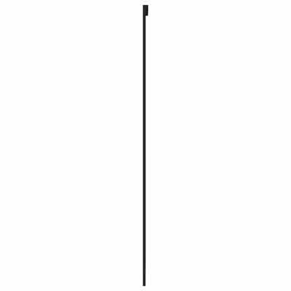 Porta Scorrevole Nera 102,5x205 cm Vetro Temperato e Alluminio | homemem39