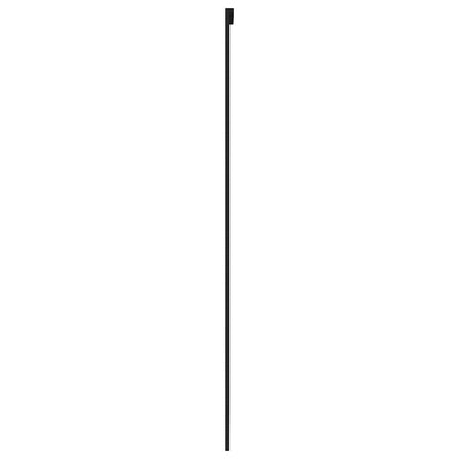 Porta Scorrevole Nera 102,5x205 cm Vetro Temperato e Alluminio | homemem39