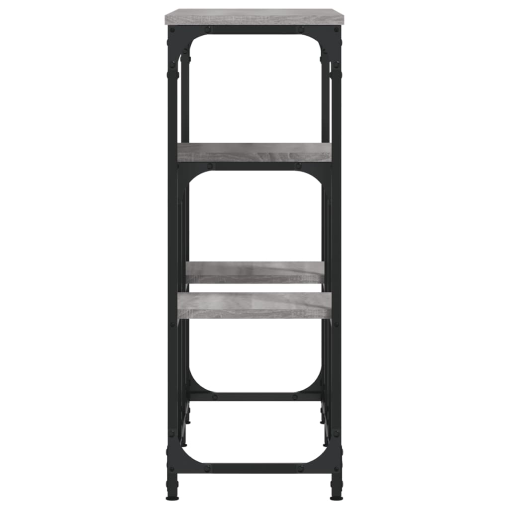 Tavolo Consolle Grigio Sonoma 89,5x28x76cm in Legno Multistrato - homemem39