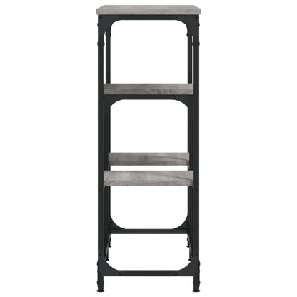 Tavolo Consolle Grigio Sonoma 89,5x28x76cm in Legno Multistrato - homemem39