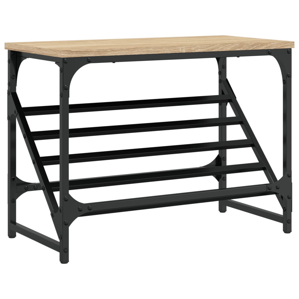 Scarpiera Rovere Sonoma 60x30x45 cm in Legno Multistrato - homemem39