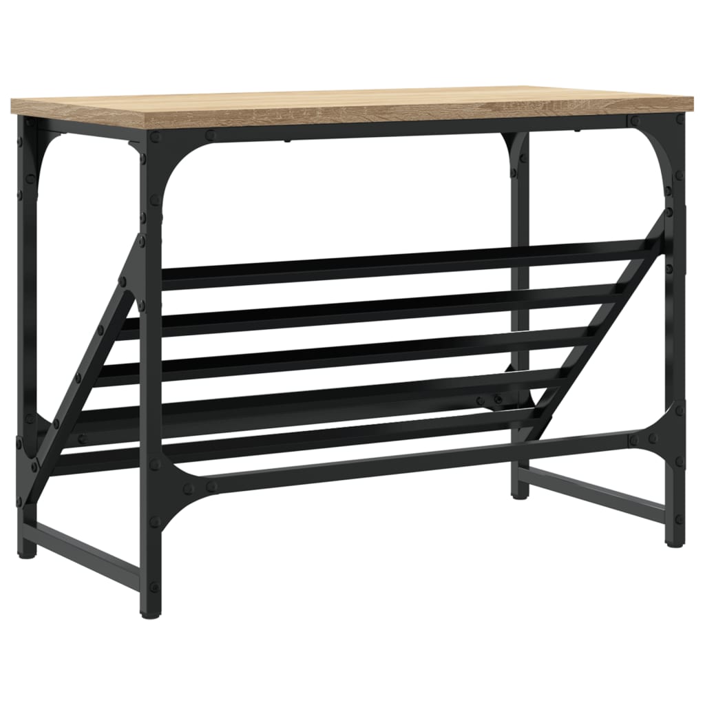 Scarpiera Rovere Sonoma 60x30x45 cm in Legno Multistrato - homemem39