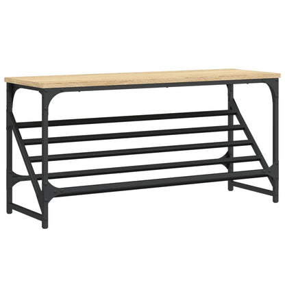 Scarpiera Rovere Sonoma 90x30x45 cm in Legno Multistrato - homemem39