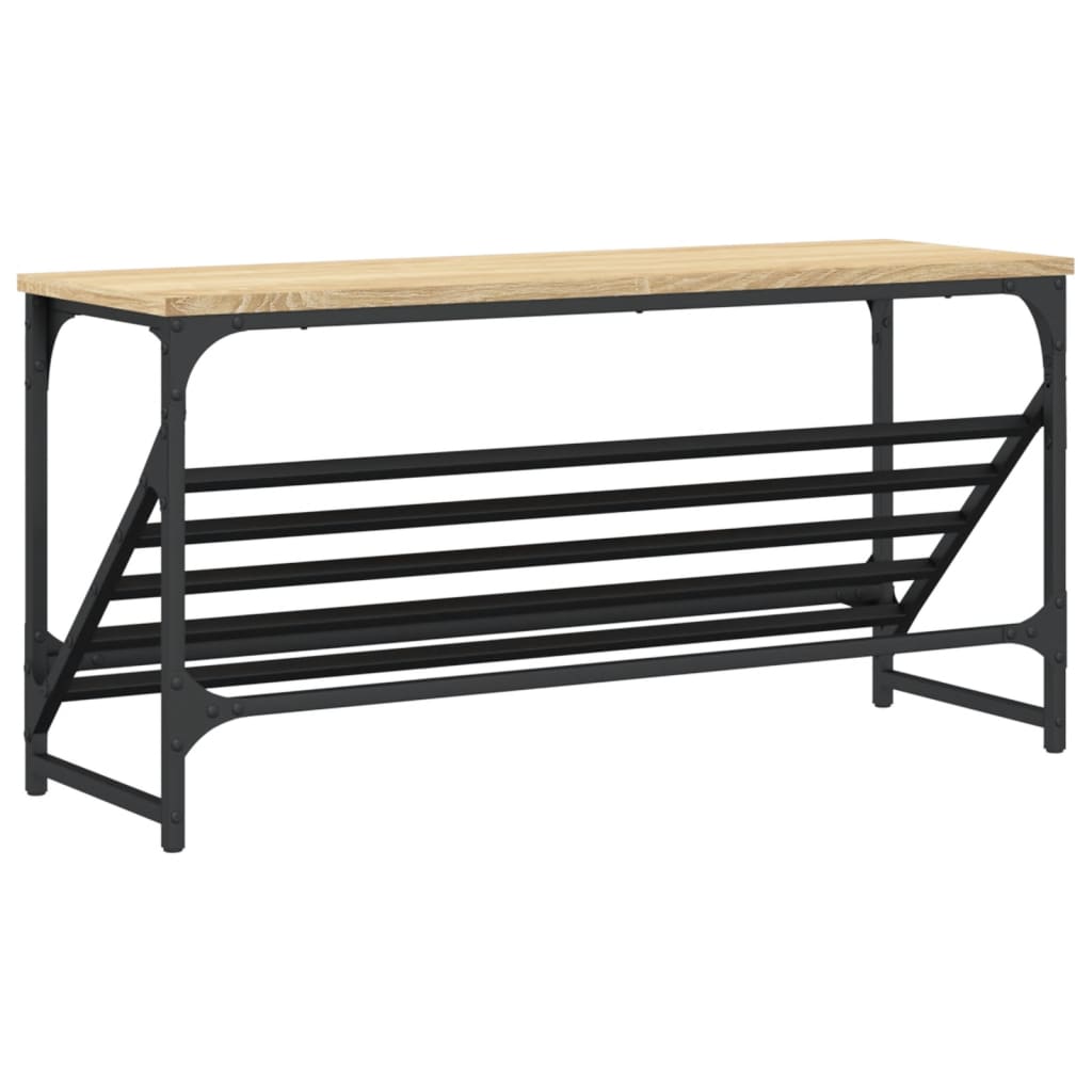 Scarpiera Rovere Sonoma 90x30x45 cm in Legno Multistrato - homemem39