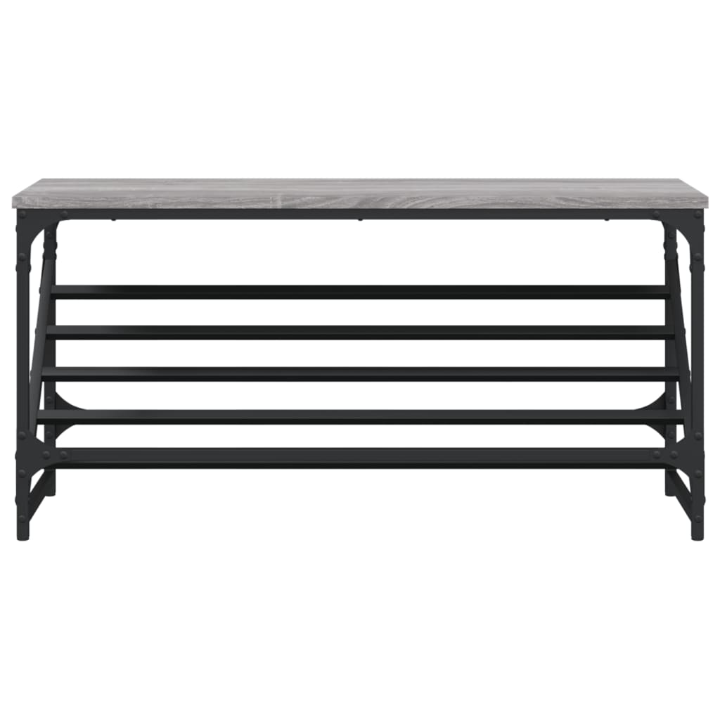 Scarpiera Grigio Sonoma 90x30x45 cm in Legno Multistrato