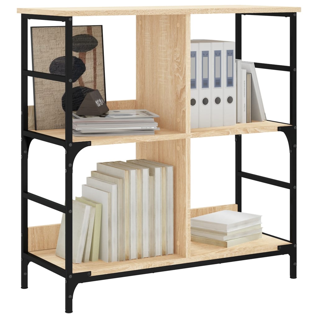 Libreria Rovere Sonoma 78,5x33x82 cm in Legno Multistrato | homemem39