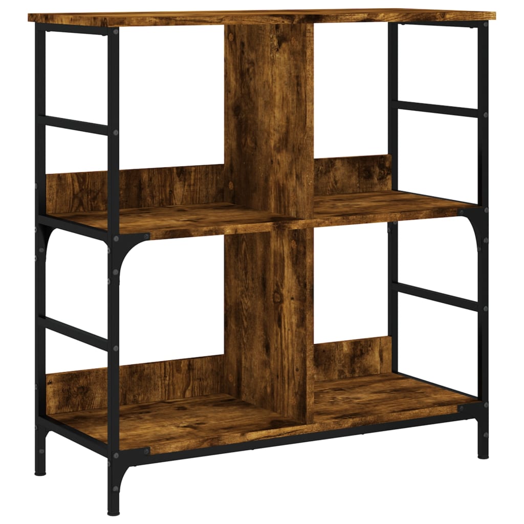 Libreria Rovere Fumo 78,5x33x82 cm in Legno Multistrato | homemem39