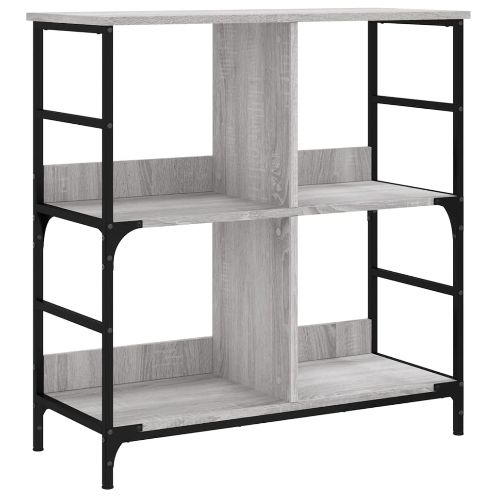 Libreria Grigio Sonoma 78,5x33x82 cm in Legno Multistrato | homemem39