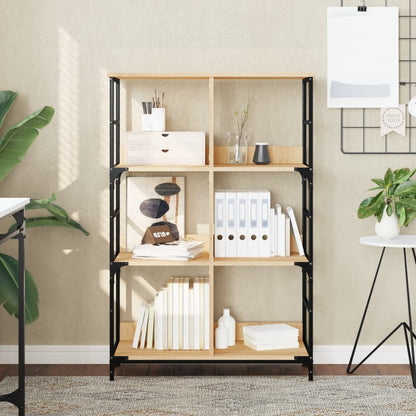 Libreria Rovere Sonoma 78,5x33x117,5 cm in Legno Multistrato | homemem39