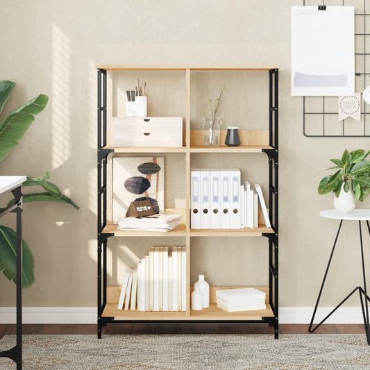Libreria Rovere Sonoma 78,5x33x117,5 cm in Legno Multistrato | homemem39