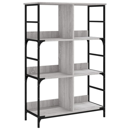 Libreria Grigio Sonoma 78,5x33x117,5 cm in Legno Multistrato
