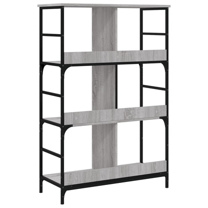 Libreria Grigio Sonoma 78,5x33x117,5 cm in Legno Multistrato | homemem39