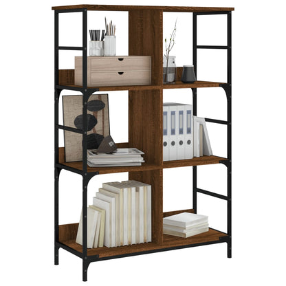 Libreria Rovere Marrone 78,5x33x117,5 cm in Legno Multistrato | homemem39