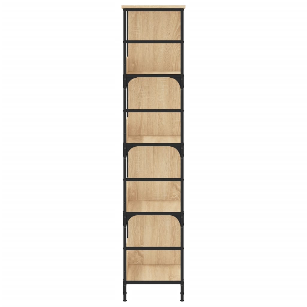 Libreria Rovere Sonoma 78,5x33x153 cm in Legno Multistrato | homemem39