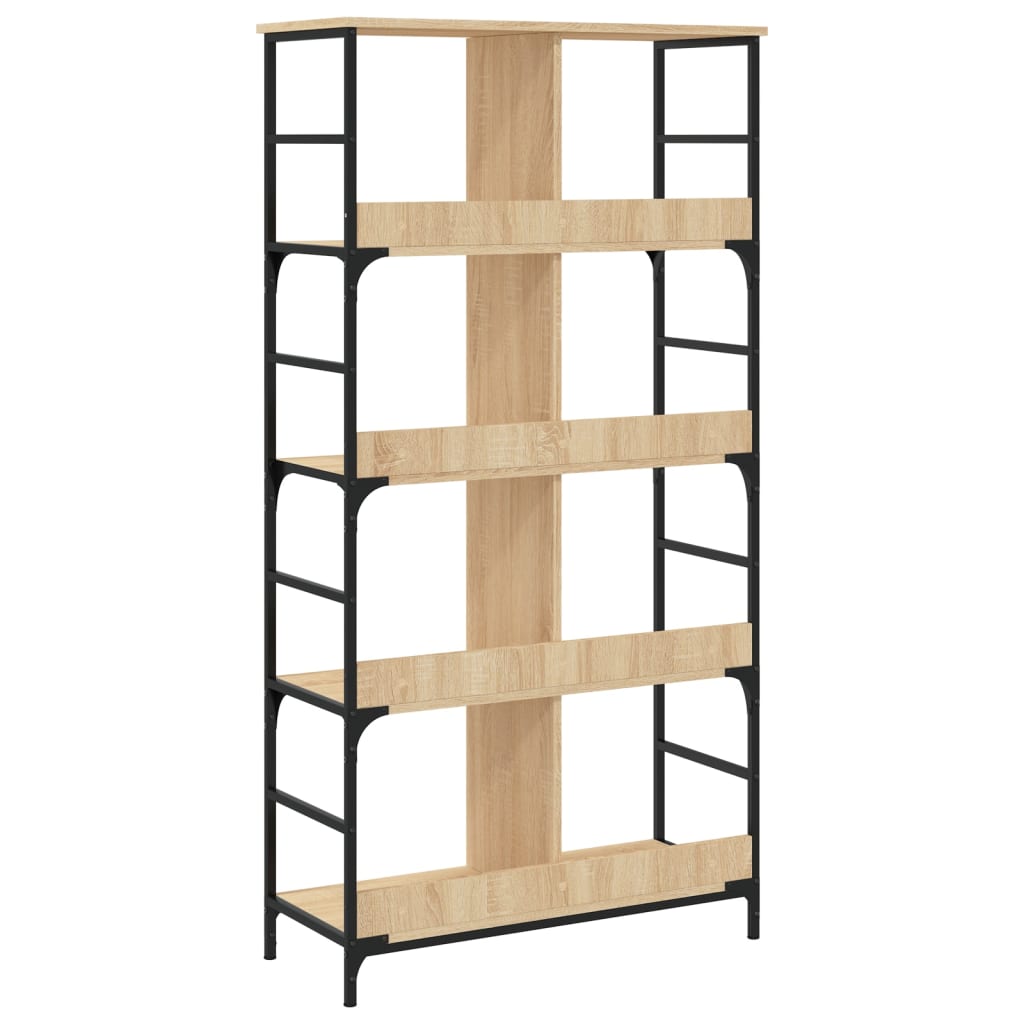Libreria Rovere Sonoma 78,5x33x153 cm in Legno Multistrato | homemem39