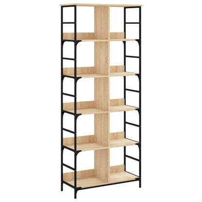 Libreria Rovere Sonoma 78,5x33x188,5 cm in Legno Multistrato | homemem39