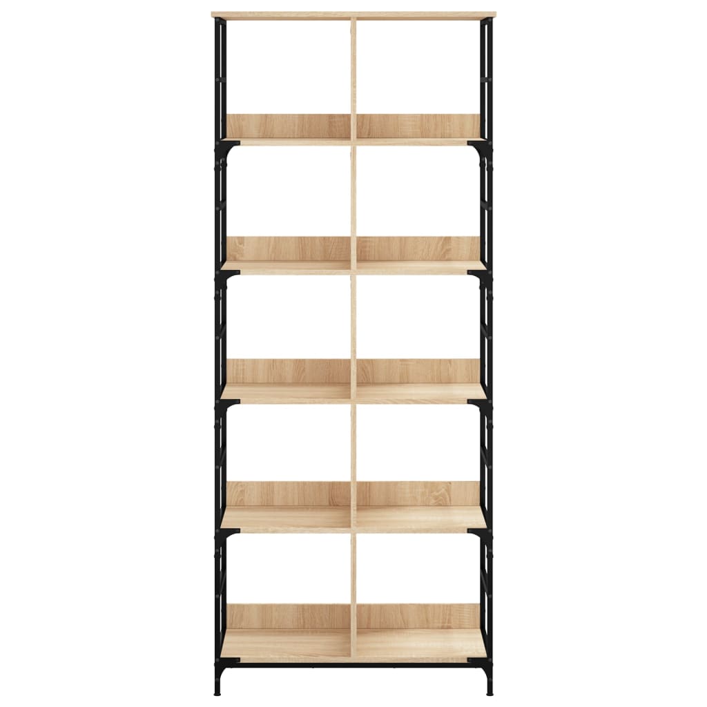 Libreria Rovere Sonoma 78,5x33x188,5 cm in Legno Multistrato