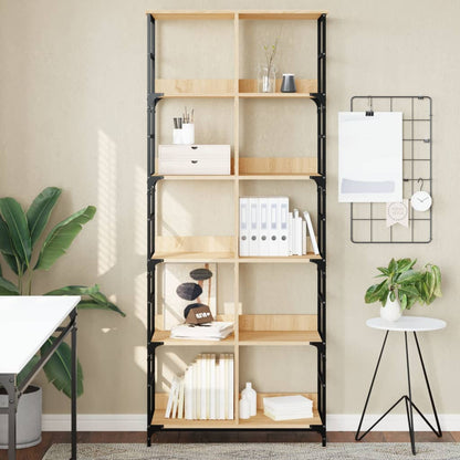 Libreria Rovere Sonoma 78,5x33x188,5 cm in Legno Multistrato | homemem39