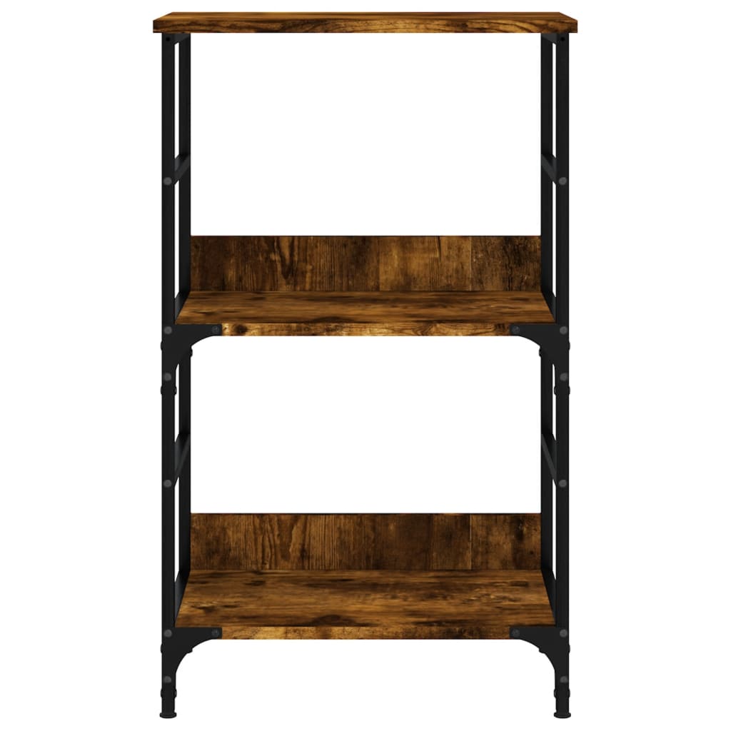Libreria Rovere Fumo 50x33x82 cm in Legno Multistrato