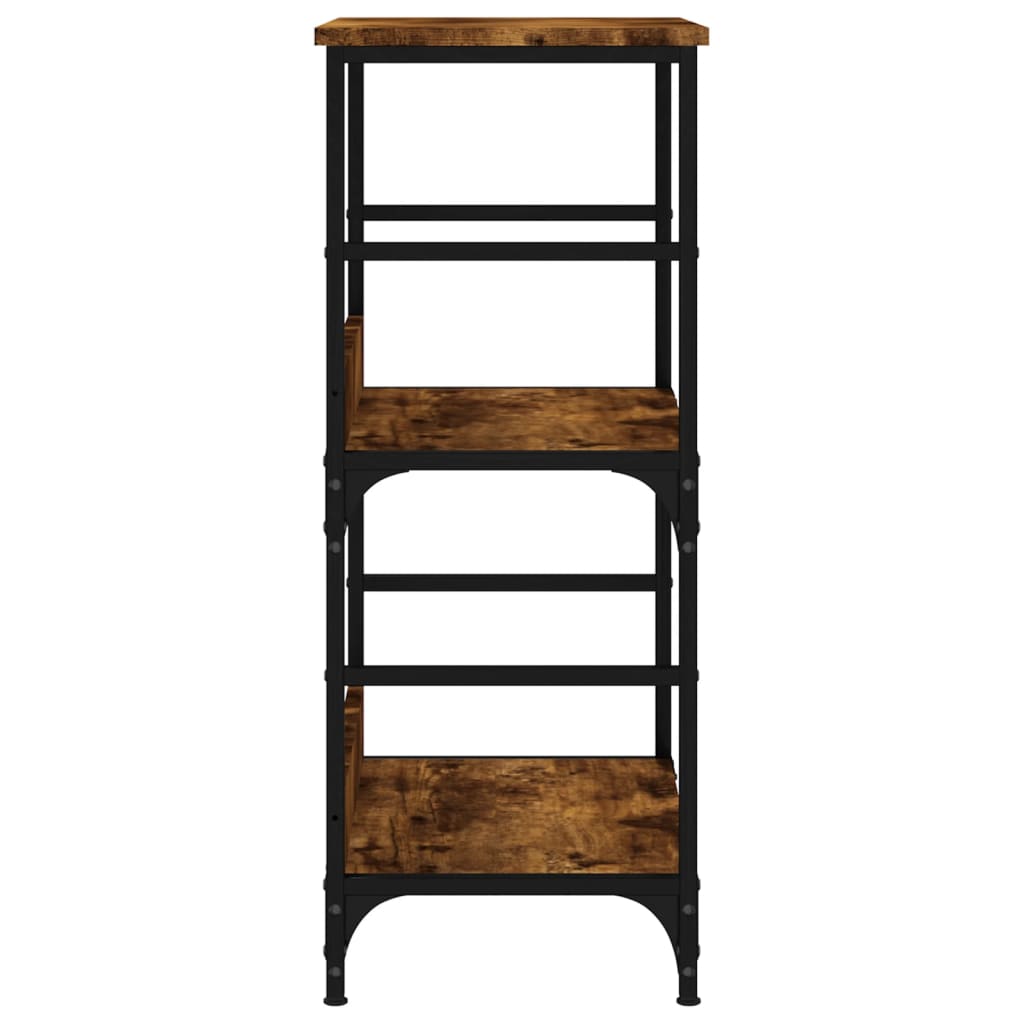 Libreria Rovere Fumo 50x33x82 cm in Legno Multistrato | homemem39