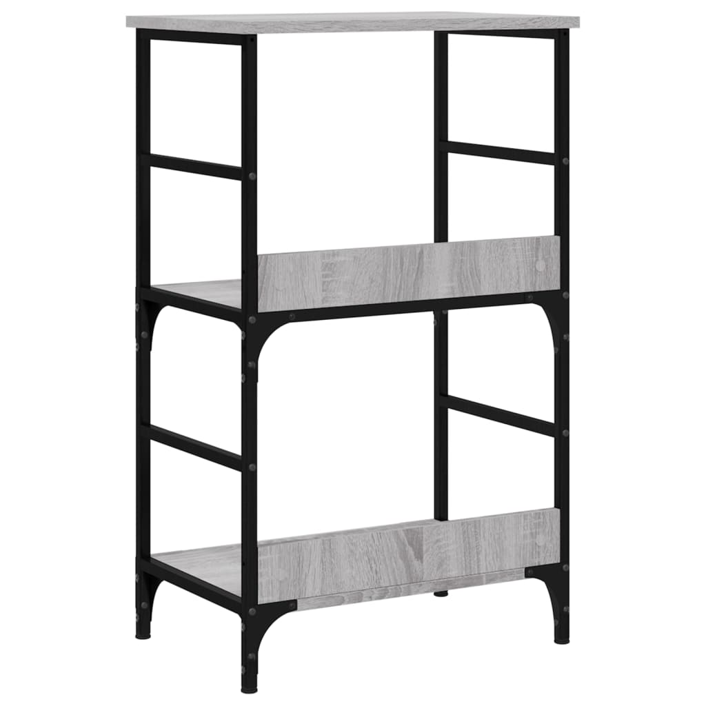 Libreria Grigio Sonoma 50x33x82 cm in Legno Multistrato