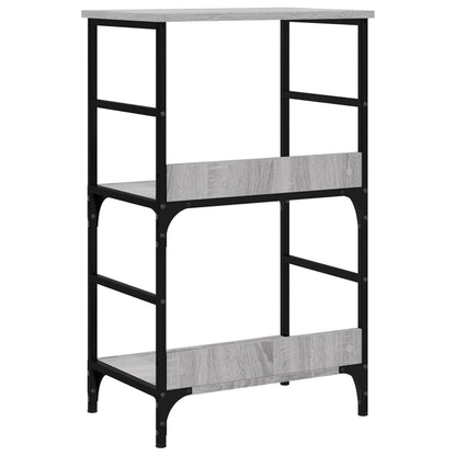 Libreria Grigio Sonoma 50x33x82 cm in Legno Multistrato