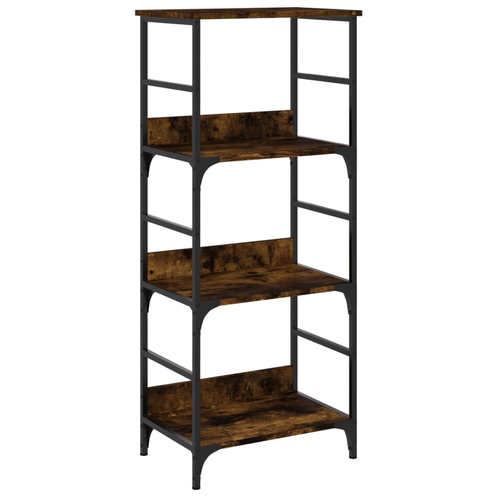 Libreria Rovere Fumo 50x33x117,5 cm in Legno Multistrato | homemem39