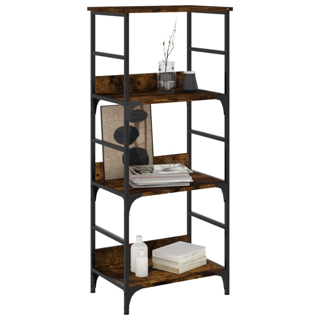 Libreria Rovere Fumo 50x33x117,5 cm in Legno Multistrato | homemem39